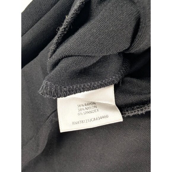 Eileen Fisher Womens Small Black Ponte Pants Ankle Zippers NWT - Picture 5 of 7